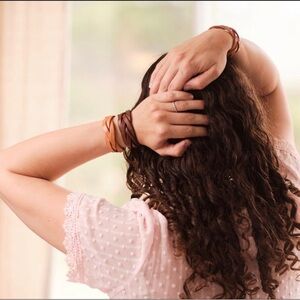 Elegant Brown and Beige Braided Leather Bracelet 2 Set